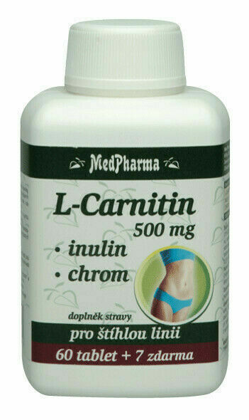 MedPharma L-Carnitin 500mg+Inulin+Chrom 67 tablet porovnat ceny
