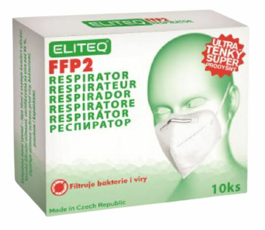 Respirátor FFP2 EliteQ 10ks porovnat ceny