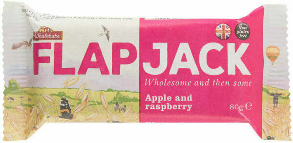 Wholebake Flapjack ovesný malina-jablečná šťáva bezlepkový 80g porovnat ceny