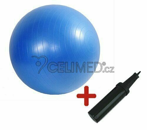 Gymy ABS Míč zesílený modrý průměr 75 cm +hustilka porovnat ceny