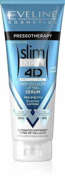 Eveline Cosmetics  Eveline SLIM EXTREME 4D - Liftingové sérum anti-cellulite – Presotherapy s chladivým efektem 250ml porovnat ceny