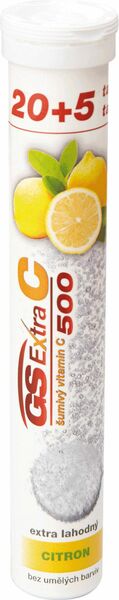 GS Extra C 500 šumivý citron 20+5 šumivých tablet porovnat ceny