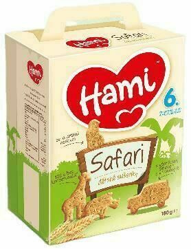 Hami sušenky Safari se 6 cereáliemi od uk. 6 měsíce 180g porovnat ceny