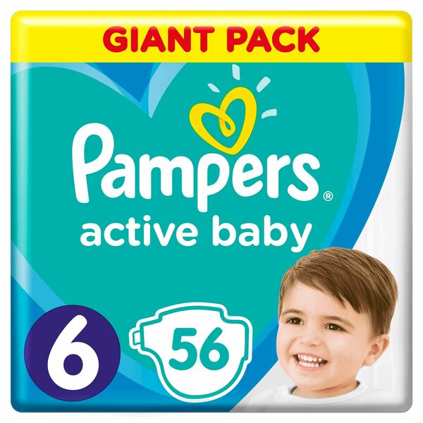 Pampers Active Baby S6 56ks, 13-18kg porovnat ceny
