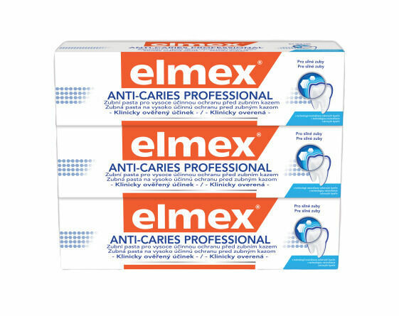 Elmex Zubní pasta Anti Caries Professional 3x 75ml porovnat ceny
