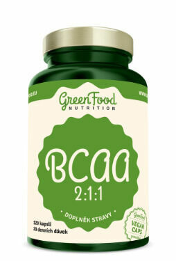 GreenFood Nutrition BCAA 2:1:1 120cps porovnat ceny