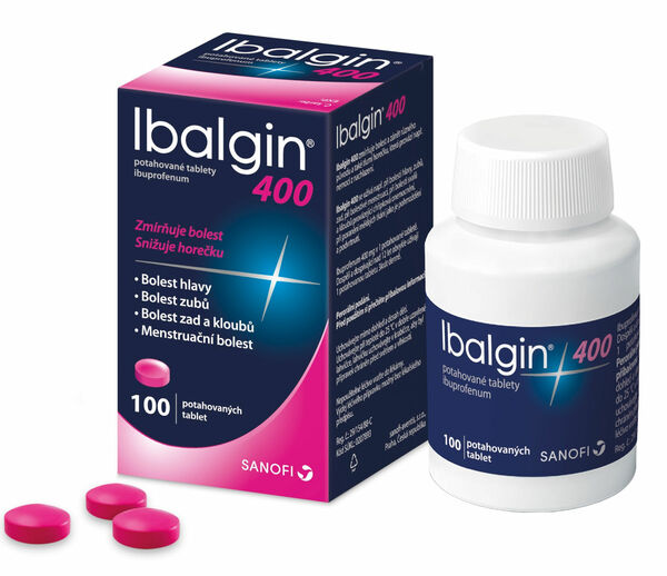Ibalgin® 400 400mg potahované tablety 100ks porovnat ceny