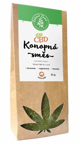 Zelená Země CBD konopná směs 1,6%, 35g porovnat ceny