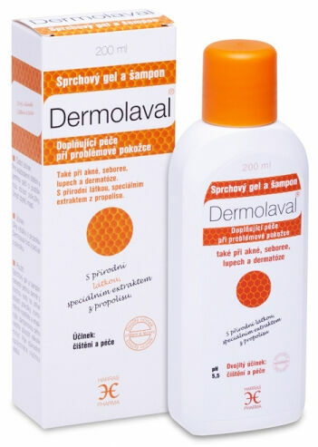 DERMOLAVAL sprchový gel a šampon 200ml porovnat ceny