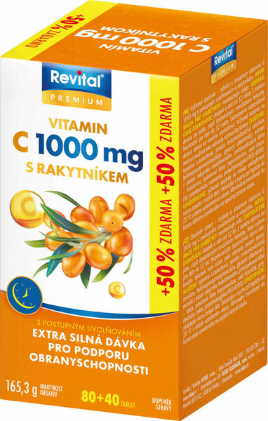 Revital Premium Vitamin C 1000mg + Rakytník 120 tablet porovnat ceny