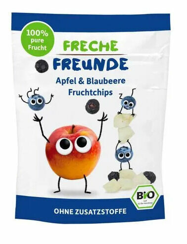 Freche Freunde BIO Ovocné chipsy jablko a borůvka 16g porovnat ceny