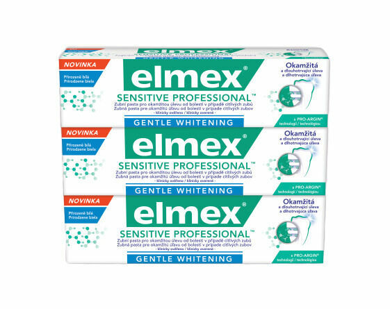 Elmex Zubní pasta Sensitiv Professional Gentle Whitening 3x 75ml porovnat ceny