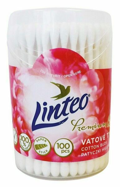 Linteo Premium vatové tyčinky v dóze 100ks porovnat ceny
