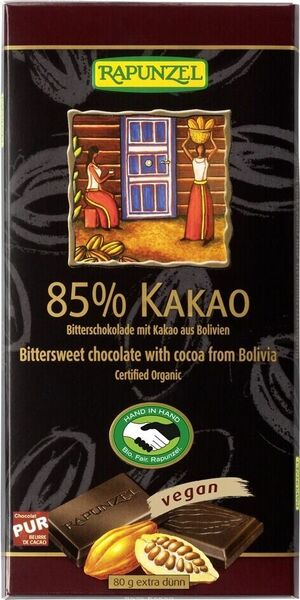 Rapunzel BIO Čokoláda hořká 85% 80g porovnat ceny