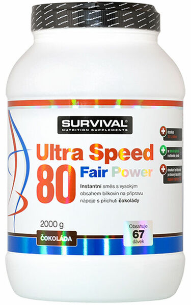 Survival Nutrition Ultra Speed 80 Fair Power čokoláda 2000g porovnat ceny