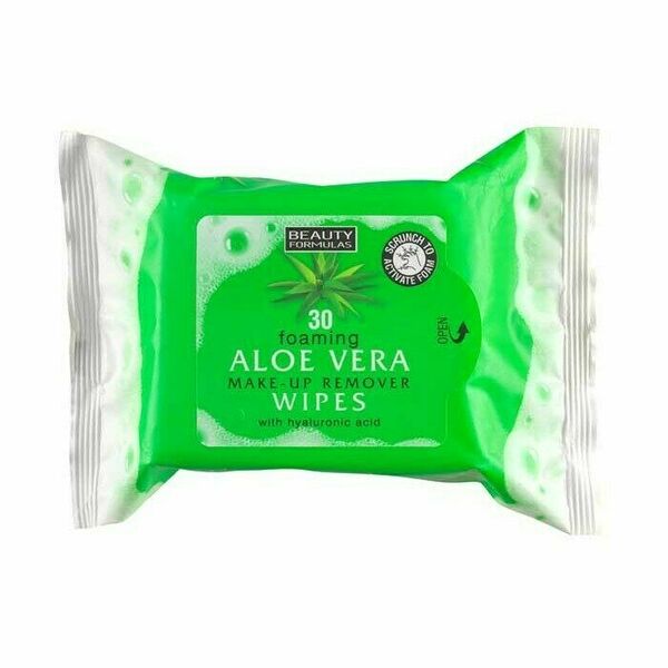 BeautyFormulas  Beauty Formulas Aloe vera odličovací ubousky s kyselinou hyaluronovou 30ks porovnat ceny