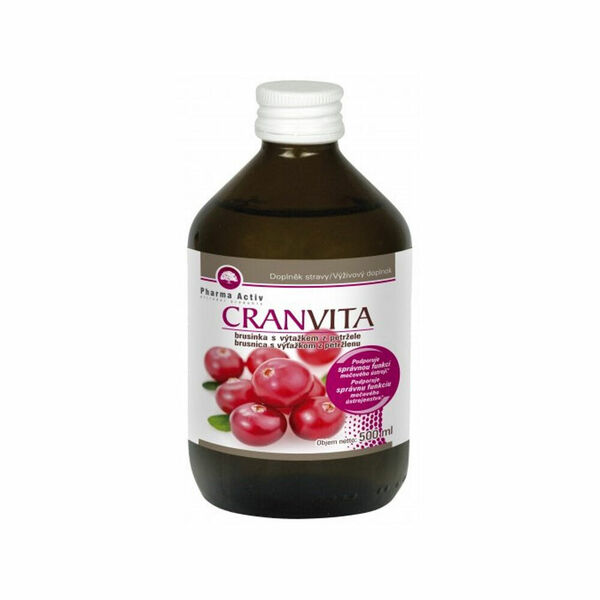 PHARMA ACTIV CranVita brusinkový sirup 500 ml porovnat ceny