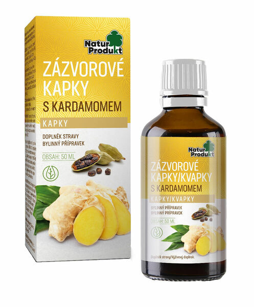 Naturprodukt Zázvorové kapky s kardamomem 50 ml porovnat ceny