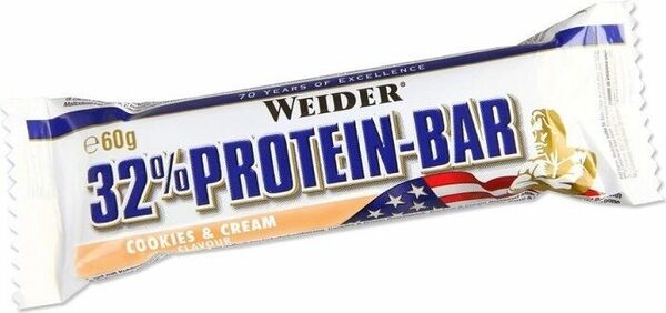 WEIDER, 32% Protein Bar, 60 g, Cookies&Cream porovnat ceny