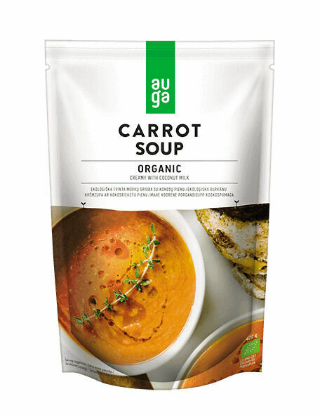 AUGA Mrkvová polévka krémová s kokosem BIO 400ml porovnat ceny