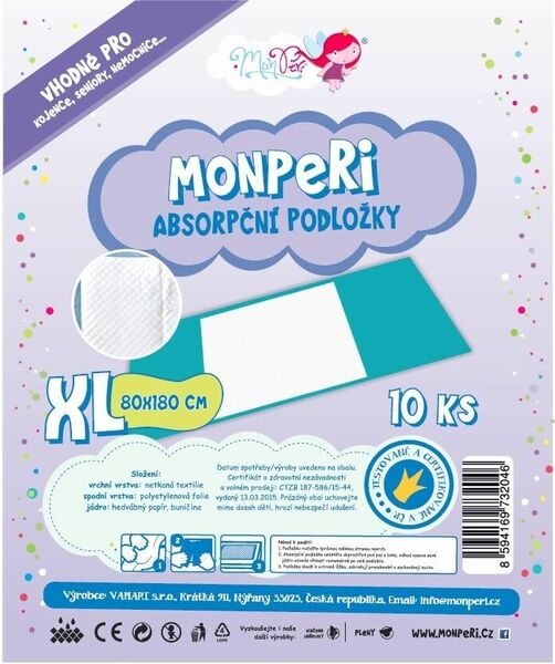 MonPeri Podložky XL (80x180 cm) porovnat ceny