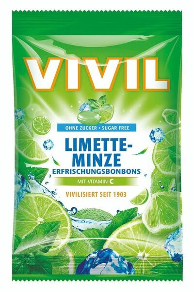 VIVIL Limetka - mentol + vitamín C bez cukru 80g porovnat ceny