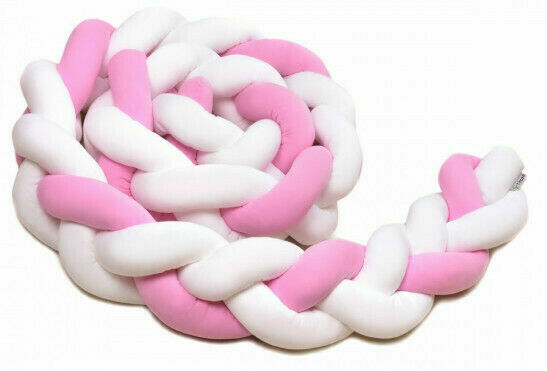 T-tomi  Pletený mantinel 180 cm, white + pink porovnat ceny