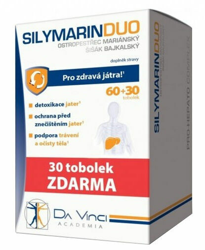 SILYMARIN DUO DaVinci 60+30 tobolek ZDARMA porovnat ceny