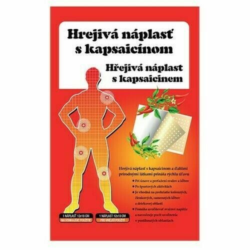 Náplast hřejivá s kapsaicinem (12x18cm) 1ks porovnat ceny