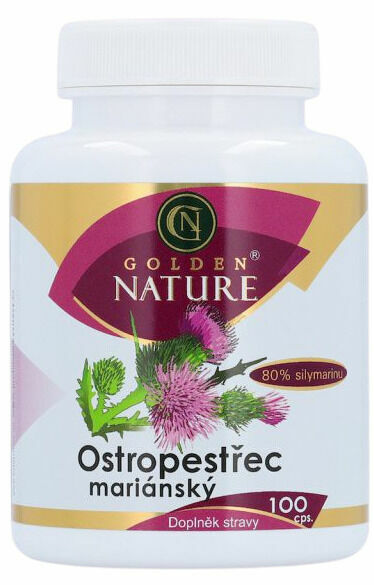 Golden Nature Ostropestřec mariánský 80 % silymarinu 100 tablet porovnat ceny