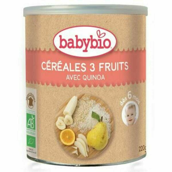BABYBIO Nemléčná rýžovoquinoová kaše s ovocem 220 g porovnat ceny