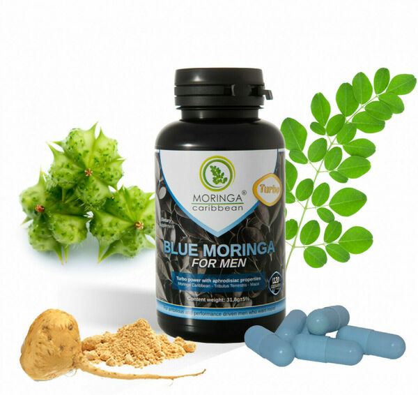Moringa Caribbean  Blue Moringa for men Turbo 120cps. porovnat ceny