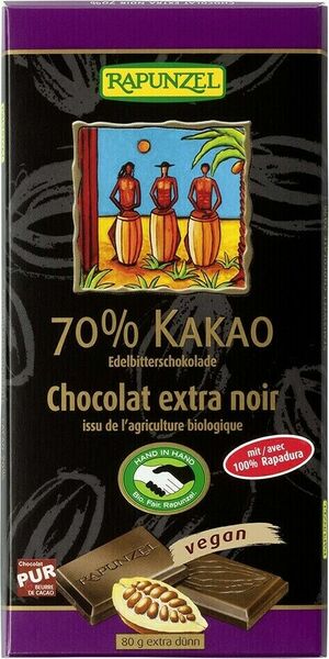 Rapunzel BIO Čokoláda hořká 70% 80g porovnat ceny