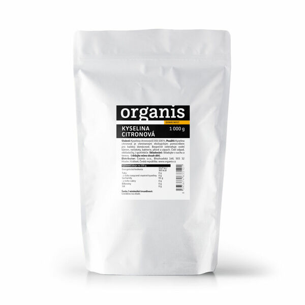 ORGANIS Kyselina citronová 1000 g porovnat ceny