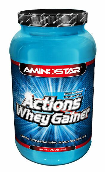 Aminostar Whey Gainer Actions, Chocolate, 4500g porovnat ceny