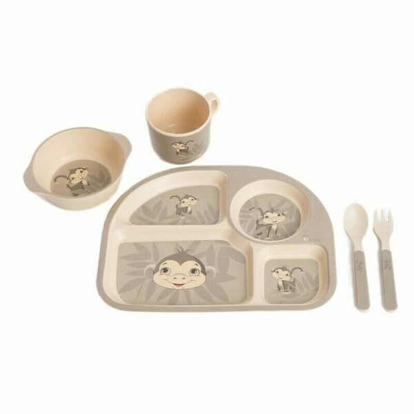 Bo Jungle kukuřičná jídelní sada B-Dinner Monkey Grey porovnat ceny