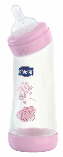 Chicco  Láhev Well-Being zahnutá 250 ml, silikon.dudlík růžová porovnat ceny