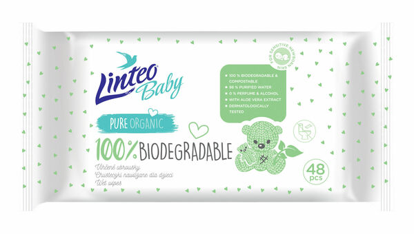 Linteo Baby Biodegradable vlhčené ubrousky 48 ks porovnat ceny