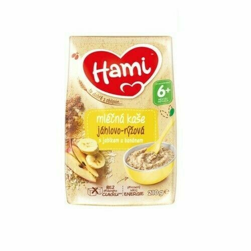Hami ml.kaše jáhlovo-rýžová jablko a banán 210g porovnat ceny