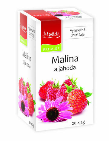 Apotheke Malina + Jahoda s echinaceou čaj 20 x 2g n.s. porovnat ceny