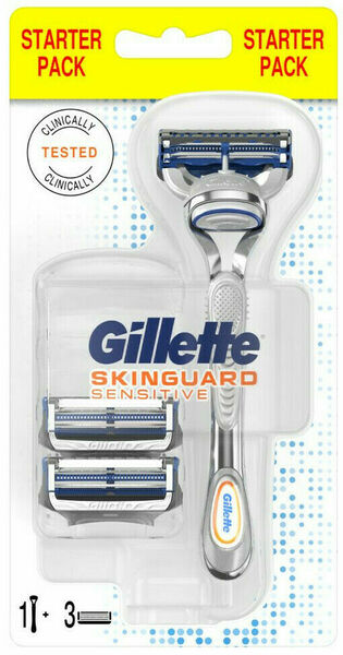 Gillette SkinGuard Sensitive Holicí Strojek Pro Muže + 3 holicí hlavice porovnat ceny