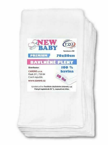Bavlněné pleny NEW BABY 70x80 cm PREMIUM porovnat ceny