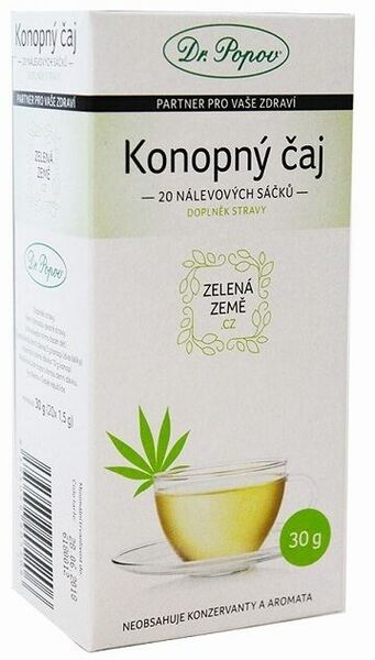 Dr.Popov CBD Konopný čaj porcovaný 30g porovnat ceny