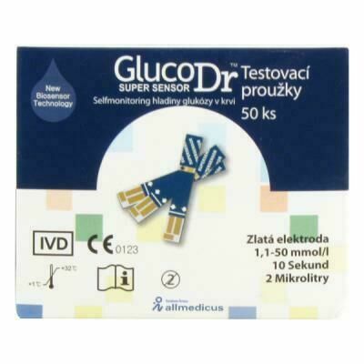 Glucodr diagnostické proužky 50ks porovnat ceny