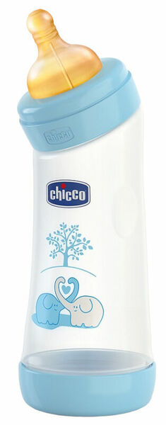 Chicco  Láhev Well-Being zahnutá 250 ml, kaučuk.dudlík modrá porovnat ceny
