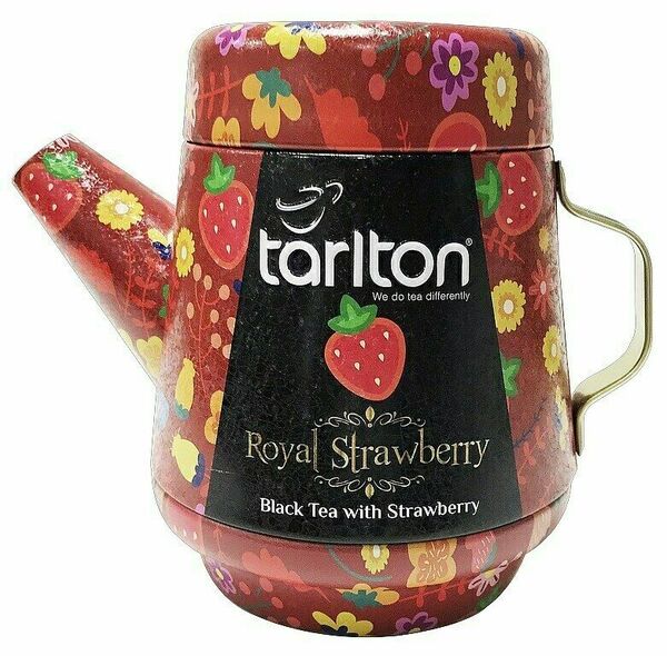 Tarlton - Venture Tea  TARLTON Tea Pot Royal Strawberry Black Tea plech 100g porovnat ceny