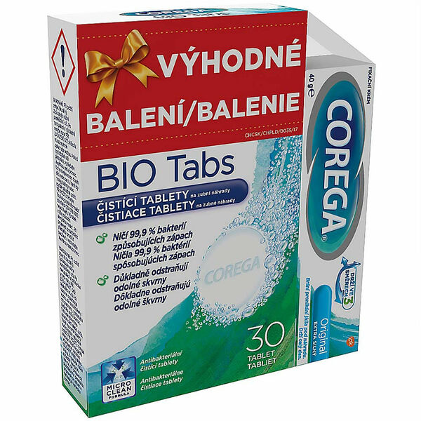 COREGA Max control fix. krém 40 g a BIO čisticí tablety 30 ks porovnat ceny