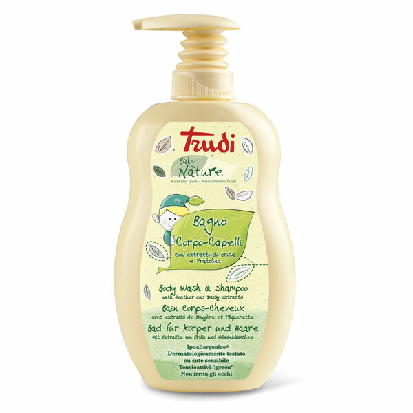 Trudi Nature hypoalergenní dětské koupelové mléko a šampon s výtažky ze sedmikrásky a vřesu 400 ml porovnat ceny