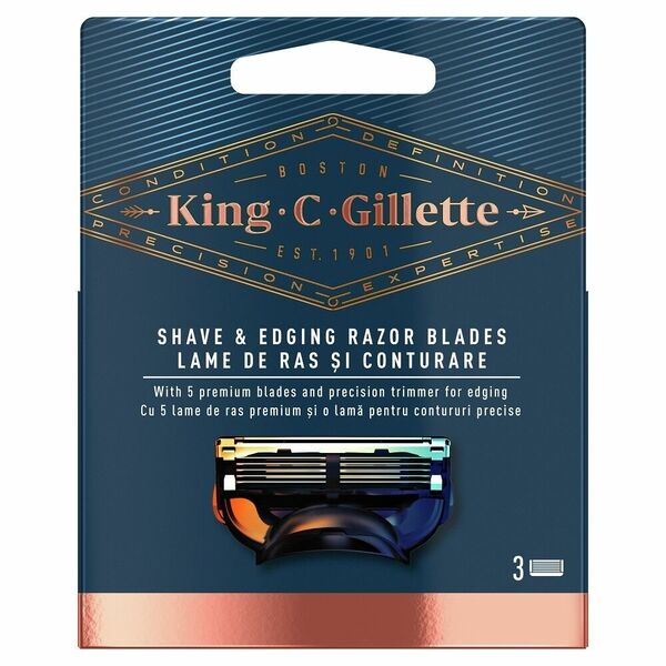 Gillette King Nahradni hlavice 3ks porovnat ceny