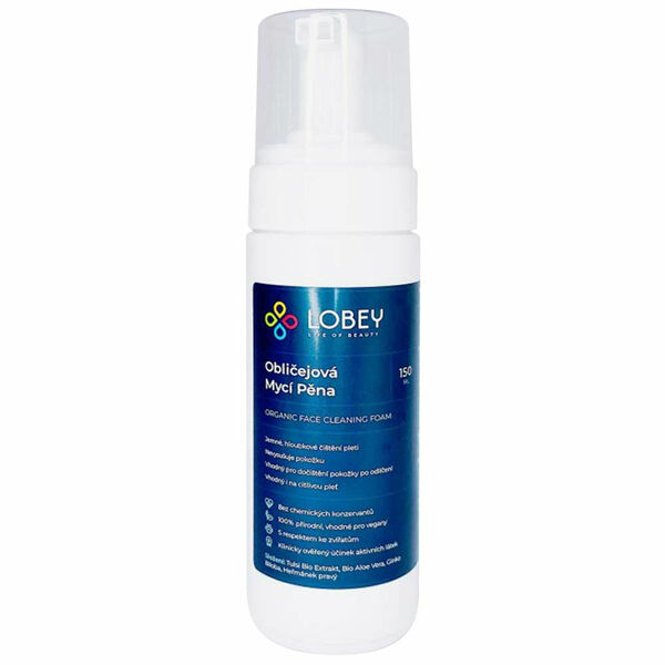 LOBEY Jemná obličejová mycí pěna BIO 150 ml porovnat ceny